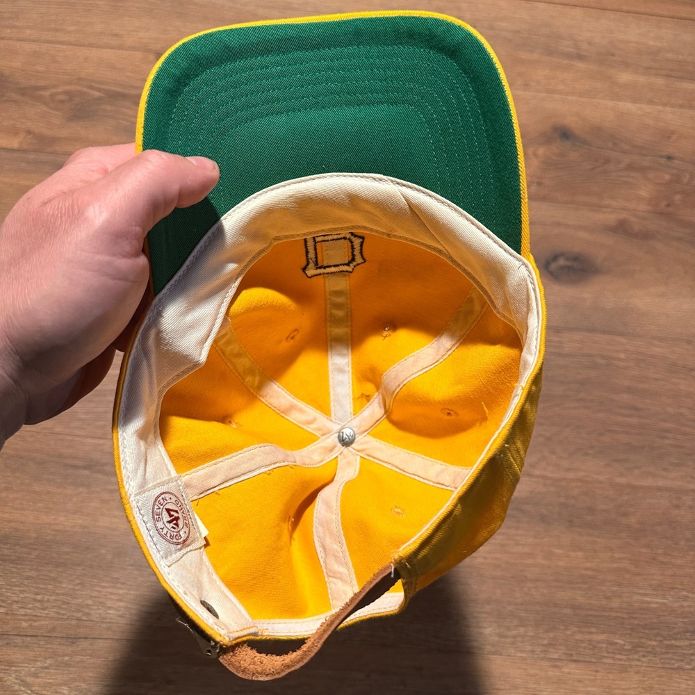 47 Brand Yellow Pittsburgh Pirates Hat Mens OSFA Strapback Baseball Cap MLB P - Picture 3 of 4